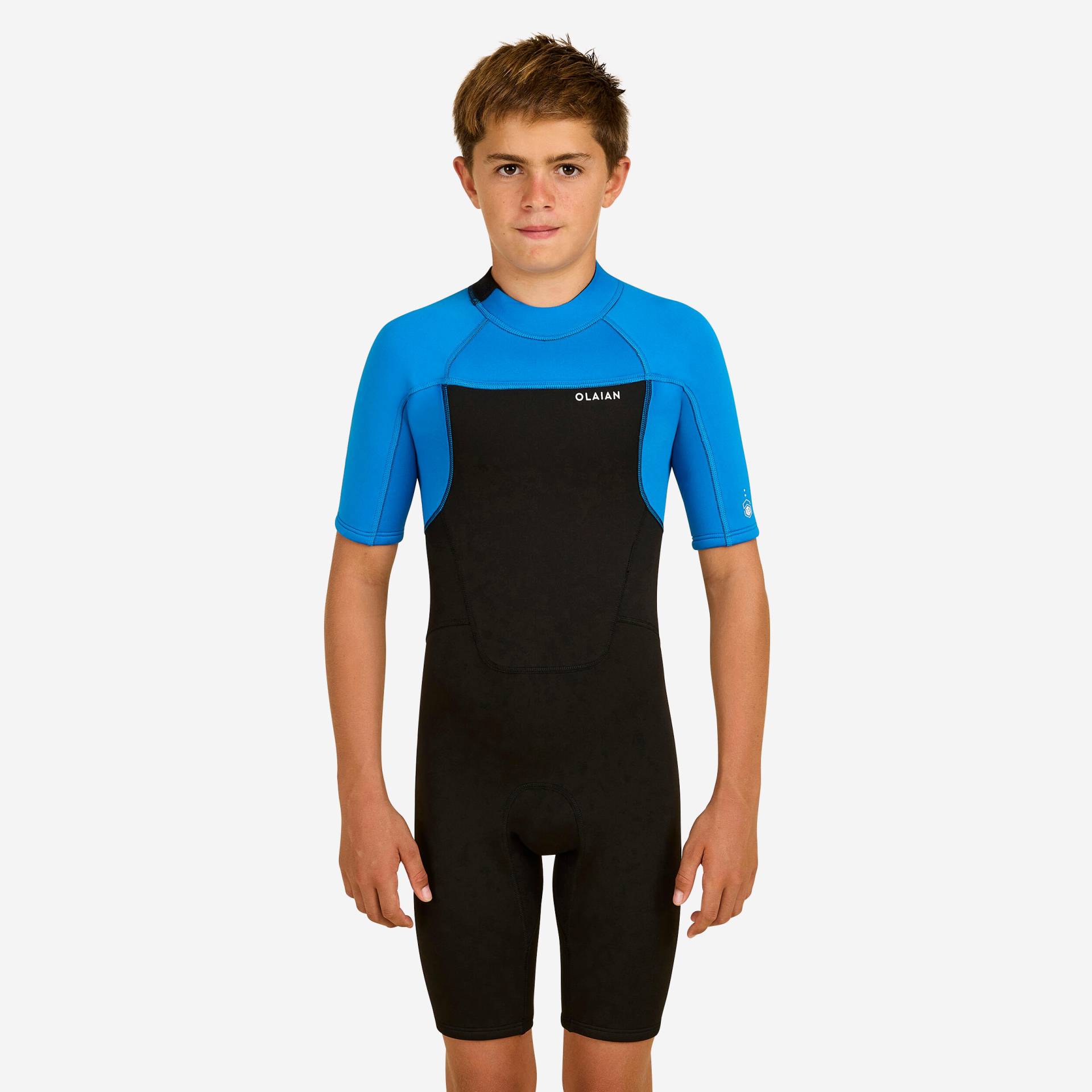 Neopren Shorty Surfen Jungen 1,5 mm - 500 blau/schwarz von OLAIAN