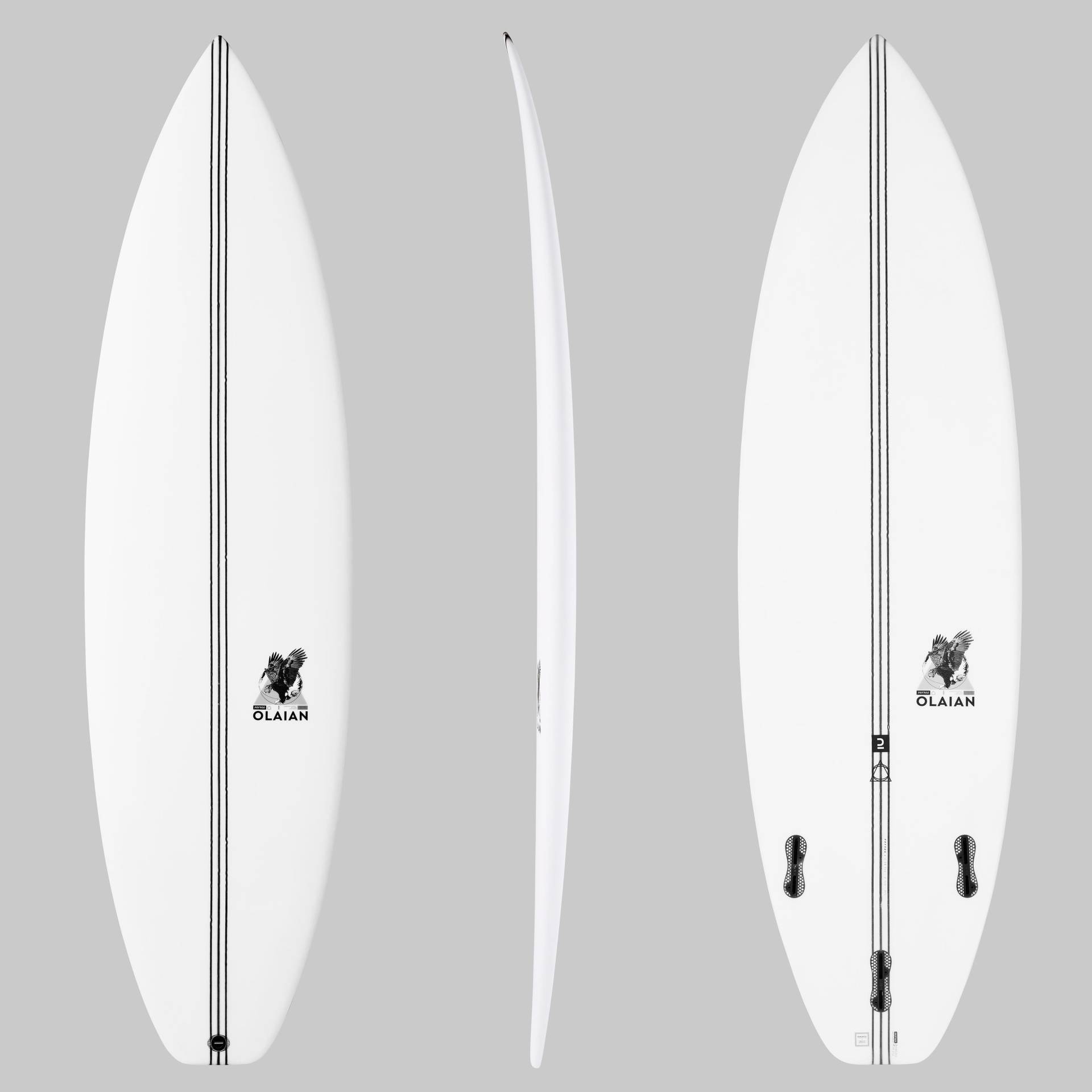 Surfboard Shortboard 6'2 ohne Finnen 31 l - 900 Perf von OLAIAN