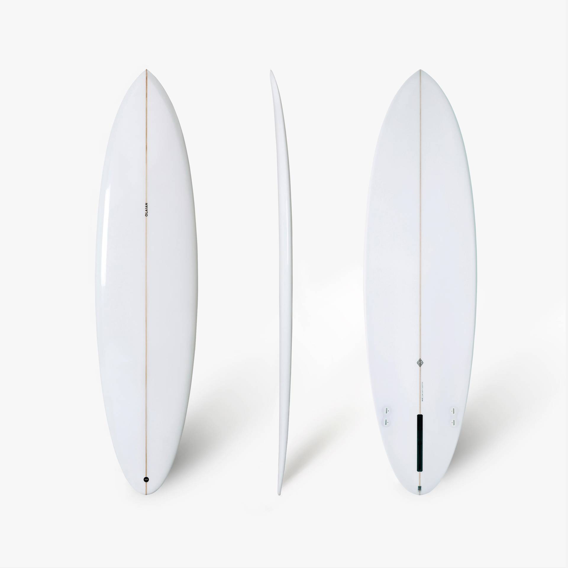 Surfboard mid-length 6'8" - 900 weiss von OLAIAN