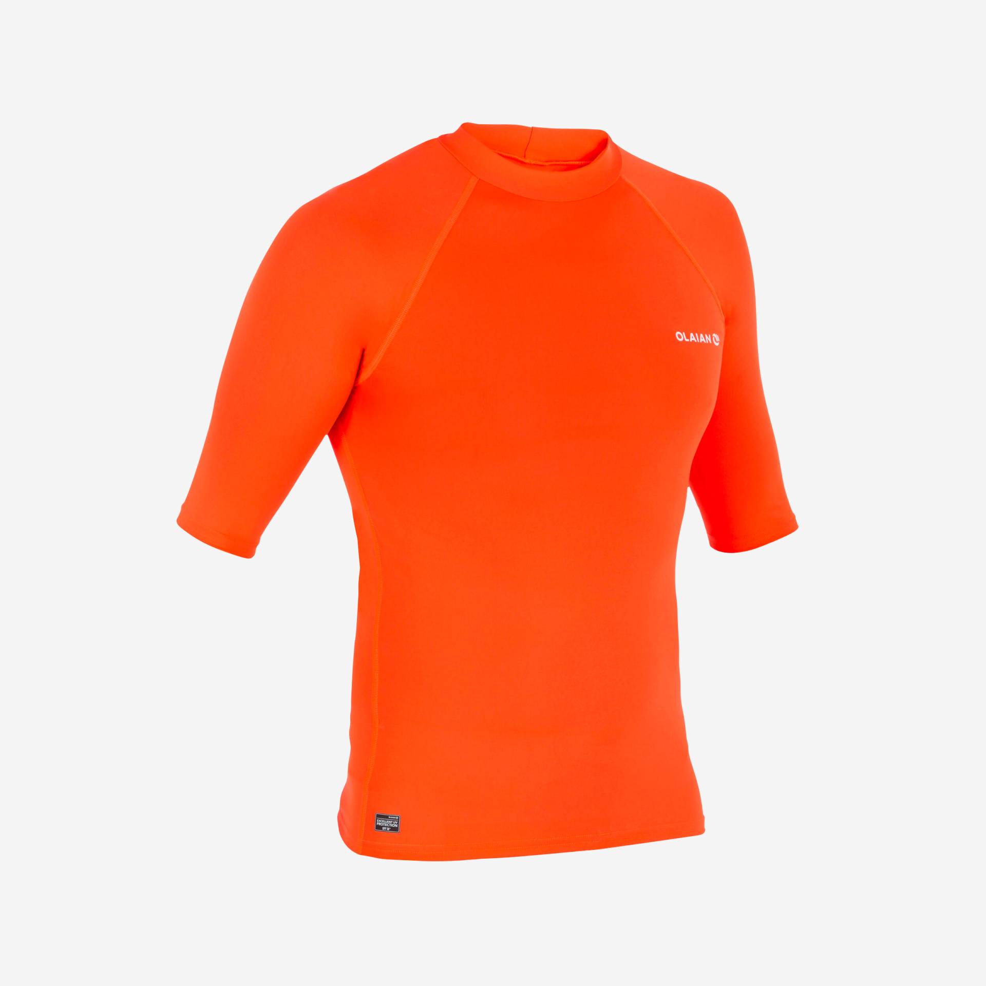 UV-Shirt kurzarm ÚV-Top 100 Herren neon-orange von OLAIAN
