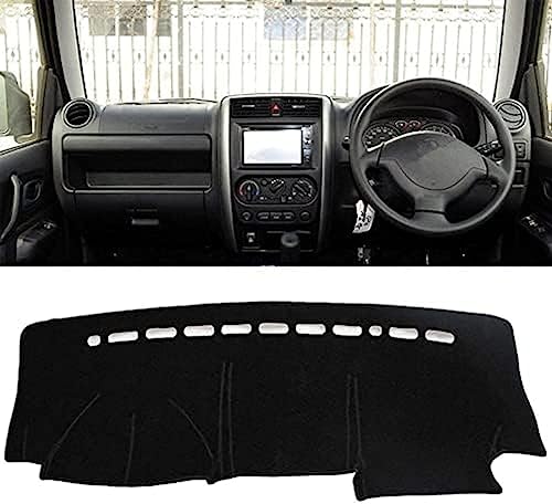 OLLWBYDM Auto-Armaturenbrett-Abdeckungsmatte, Sonnenschutz, schützender Teppich, blendfrei, für Suzuki Jimny 1998–2018 von OLLWBYDM
