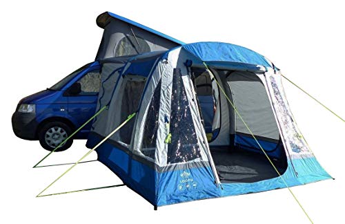 OLPRO Loopo Breeze aufblasbares Wohnmobil-Markise, 3,1 m x 3,9 m, mit Himmelstangen, recyceltes Polyester, 5 Liegeplätze, freistehend, eingenähte Bodenplane, 190–250 cm hohe Fahrzeuge von OLPRO