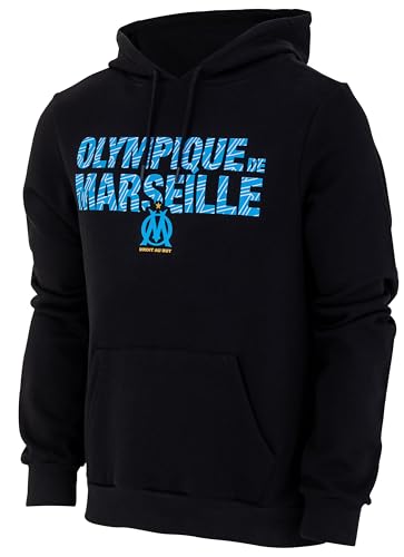 OLYMPIQUE DE MARSEILLE Kapuzenpullover Fan Om – Offizielle Kollektion für Herren – Größe L von OLYMPIQUE DE MARSEILLE
