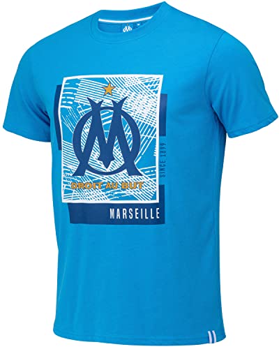 OLYMPIQUE DE MARSEILLE Om T-Shirt, offizielle Kollektion, Größe L von OLYMPIQUE DE MARSEILLE