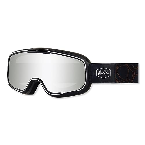 OLYSPM Motocross Brille Motorradbrille Retro mit Doppelter Schaumstoffauskleidung,Verstellbarem Gummiband,Motorrad Brillen mit Wasserdicht,Winddicht,Staubdicht,Anti-Beschlag,UV-Schutz von OLYSPM