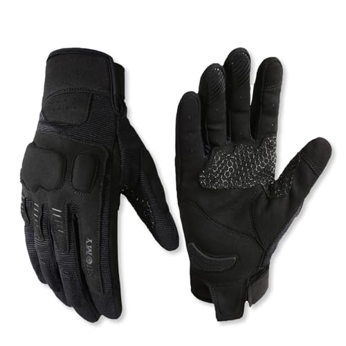 OLYSPM Motorrad Handschuhe Herr,Motorradhandschuhe Herren mit Touchscreen,Motocross Handschuhe mit Hervorragendem Grip,Schutz für Männer,Frauen für Motocross,Radfahren,Klettern,Skifahren von OLYSPM