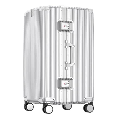 ONCALZNCA Koffer 32-Zoll-Koffer, Multifunktionaler Trolley Mit Aluminiumrahmen, Robuste Und Langlebige Gepäckcode-Box 26 Zoll Suitcase (Color : C, Size : 22in) von ONCALZNCA