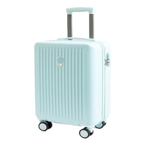 ONCALZNCA Koffer 50,8 cm Trolley-Koffer, kratzfest, verschleißfest, stark und langlebig, verdickte Lederkoffer, blau, 66 cm von ONCALZNCA