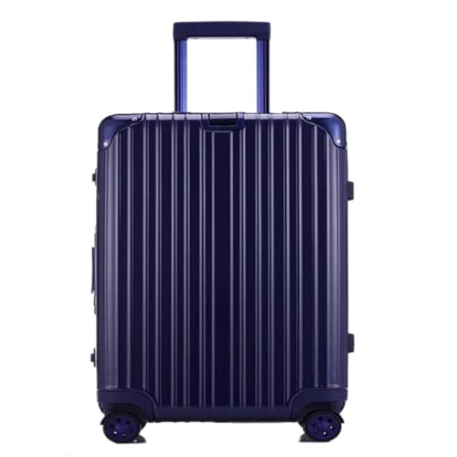 ONCALZNCA Koffer Trolley Koffer Universal Rollkoffer Herren Damen Koffer Passwort Box Koffer Koffer Koffer, blau, 61 cm von ONCALZNCA