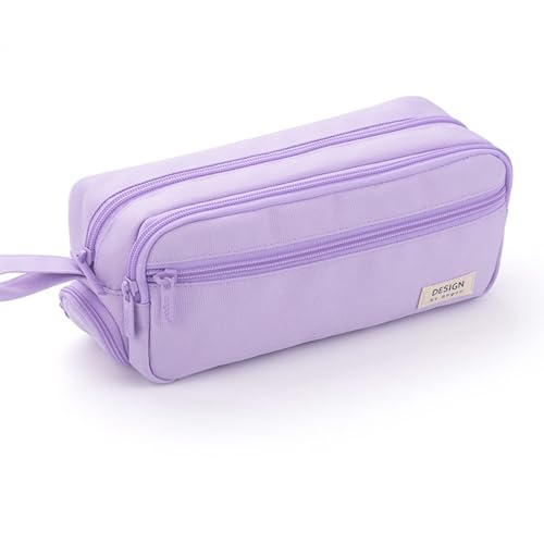 ONCCI Federmäppchen Teenager Federtaschen Stifttasche Mädchen Mäppchen Pencil Case Organizer Etui Stifte für Schule & Büro (Lila) von ONCCI