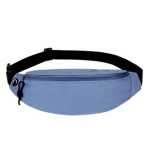 Gürteltasche Herren Einfache Outdoor-Hüfttasche, große Kapazität, Nylon-Handytasche Reisesport Wandern (Farbe : Blau, Size : 36x6x13cm) von ONDIAN