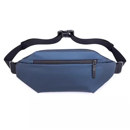 Gürteltasche Herren Herren Outdoor Casual Hüfttasche Schulter Umhängetasche Reisesport Wandern (Farbe : Blau, Size : 15x38x7cm) von ONDIAN
