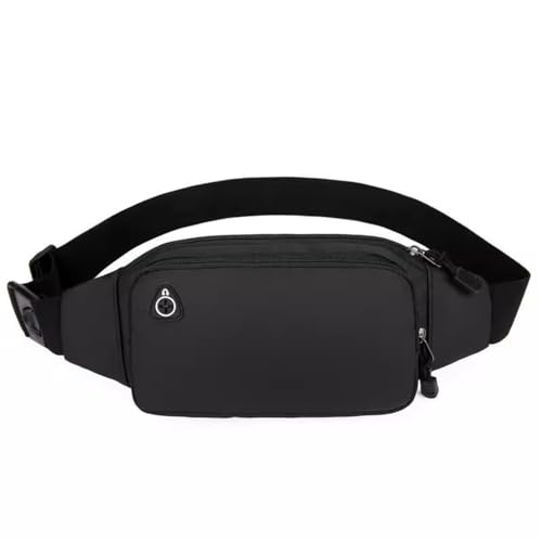 Gürteltasche Herren Kompakte Fitness-Lauf-Hüfttasche for Herren Reisesport Wandern (Farbe : Black, Size : 30x5x13cm) von ONDIAN