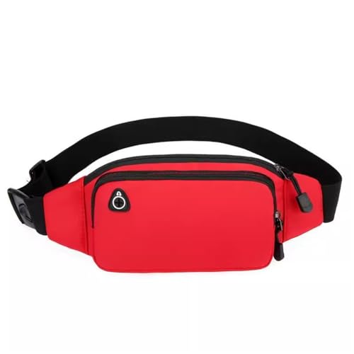 Gürteltasche Herren Kompakte Fitness-Lauf-Hüfttasche for Herren Reisesport Wandern (Farbe : rot, Size : 30x5x13cm) von ONDIAN