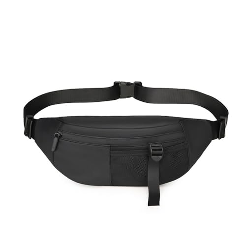 Gürteltasche Herren Leichte Herren-Hüfttasche, multifunktionale Sporttasche Reisesport Wandern (Farbe : Black, Size : 34x7x15cm) von ONDIAN