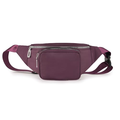 Gürteltasche für Damen Einfache Damen-Brusttasche, Handy-Hüfttasche (Farbe : Lila, Size : 15x13x13cm) von ONDIAN