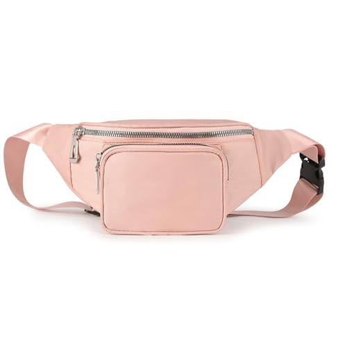Gürteltasche für Damen Einfache Damen-Brusttasche, Handy-Hüfttasche (Farbe : Rosa, Size : 15x13x13cm) von ONDIAN