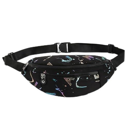 Gürteltasche für Damen Lässige Hüfttasche for Damen, Sport-Lauf-Hüfttasche (Farbe : Black, Size : 34x15x2cm) von ONDIAN