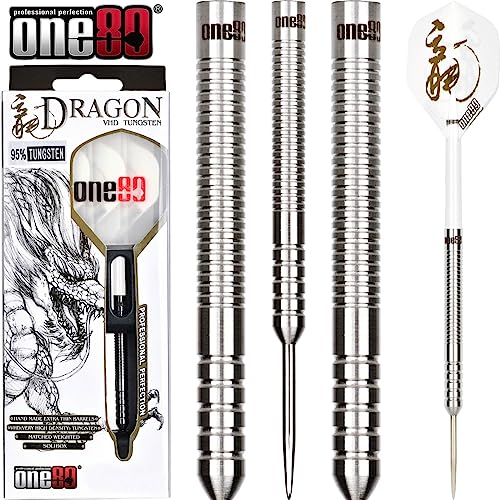 ONE80 Steel-Dartpfeile Dragon Steeltip 20g, silber, 6031 von ONE80