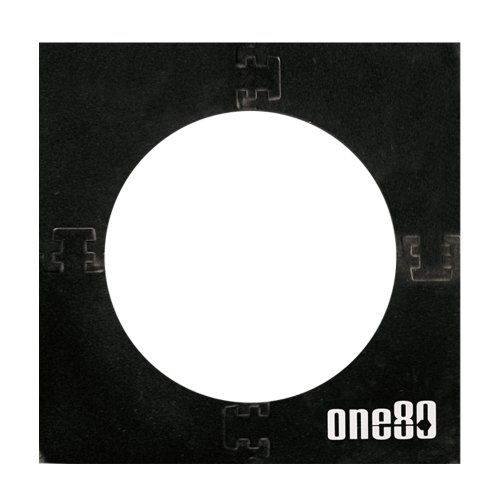 ONE80 Unisex-Adult Zubehör Square Knock-Down Dartboard Surround, schwarz von ONE80