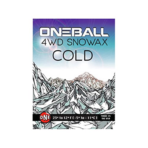 ONEBALL One Mfg 4WD Cold Snowboard & Ski Wax 65 g – schnelle, erschwingliche Leistung für alle Schneetemperaturen und Bedingungen von ONEBALL