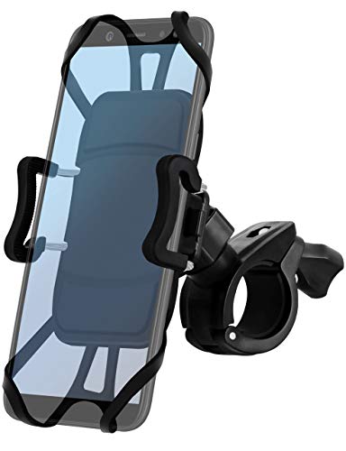 ONEFLOW Lenker Fahrradhalterung mit Schnellverschluss für Samsung A + J Reihe | Sicherer Halt und volle Bedienbarkeit sowie drehbar + schwenkbar, Schwarz von ONEFLOW