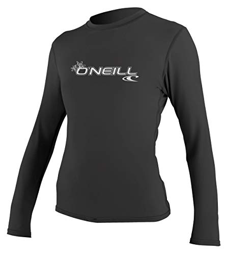 O'Neill Wetsuits Damen WMS Basic Skins L/S Rash Tee Vest, Black, XS von O'Neill