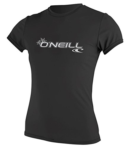 O'Neill Wetsuits Damen Wms Basic Skins S/S Rash Tee Vest, Schwarz, S von O'Neill