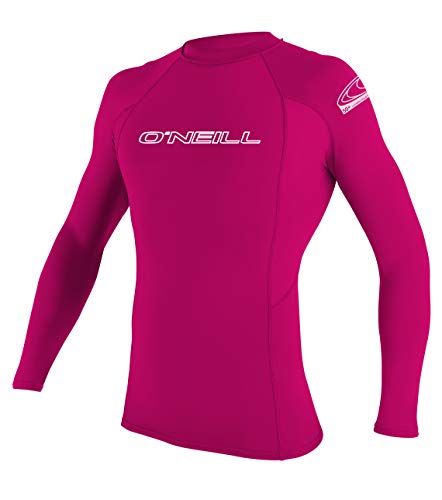 Oneill Wetsuits Kinder-Bademode mit UV-Schutz Youth Basic Skins L/S Crew Shirt, Watermelon, 16 von O'Neill