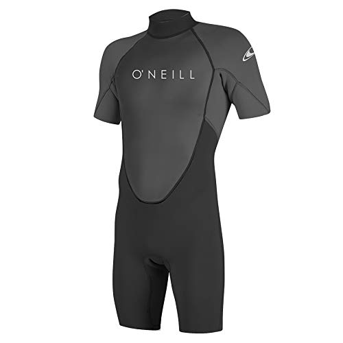 O'Neill Wetsuits Men's Reactor-2 2mm Back Zip Spring Wetsuit, Black/Graphite, XL von O'Neill