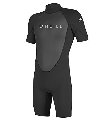 O'Neill Wetsuits Men's Reactor-2 2mm Back Zip Spring Wetsuit, Black/Black, L von O'Neill
