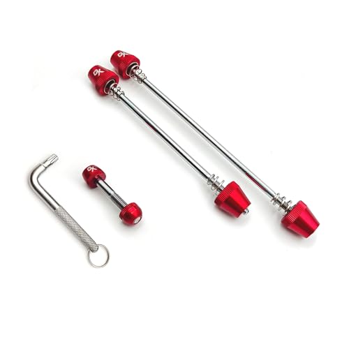 ONIPAX Anti-Theft Locking Skewer 7 Lobe Bicycle Wheel Hub (Rot) von ONIPAX