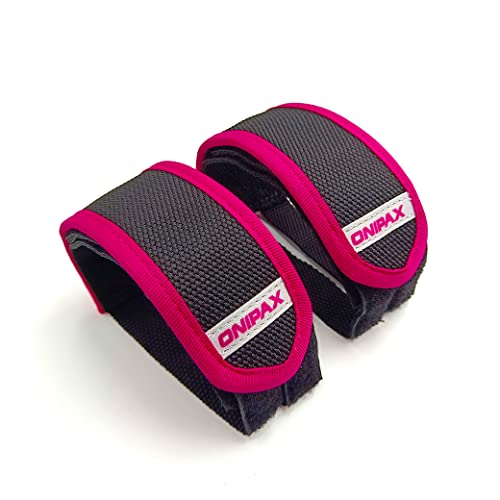 ONIPAX 1 Paar Fahrrad-Pedal Strap Toe Clips Straps Tape (Pink) von ONIPAX