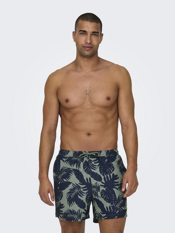 ONLY & SONS Badeshorts ONSTED LIFE SWIM SHORT FLOWER AOP 2 von ONLY & SONS
