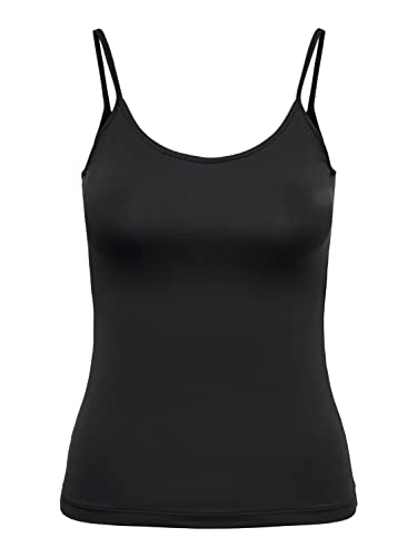 ONLY Damen Onlea S/L New Singlet Jrs Noos, Schwarz, XL von ONLY