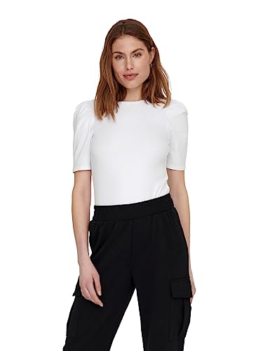 ONLY Damen Onllive Love 2/4 Pufftop Jrs Noos, Weiß, S von ONLY