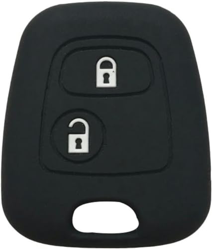 ONNAT Silikon-Schlüsseletui, Autoschloss-Schlüsselabdeckung, für Peugeot 107 307 206 207 408, Auto-Fernbedienungs-Schutzhülle von ONNAT