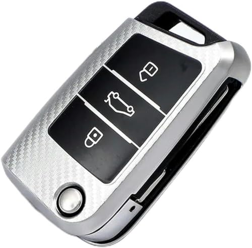 ONNAT TPU-Schlüsselhülle, Tasche, Schlüsselanhänger, Auto-Schlüsselanhänger, Abdeckung, für Golf 7 MK7 Tiguan MK2 SEAT Ateca Leon FR 2 Ibiza für Skoda Octavia A7 von ONNAT