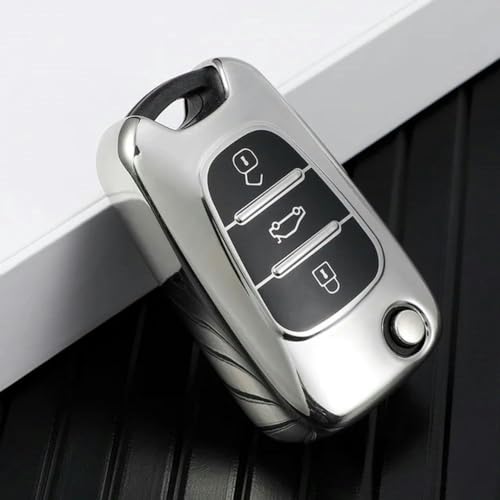 ONNAT TPU-Schlüsselhülle, Tasche, Schlüsselanhänger, Auto-Schlüsselanhänger, für Hyundai i20 i30 ix25 ix35 Solaris, für KIA Rio K2 K3 K5 Ceed Cerato Sportage Soul von ONNAT