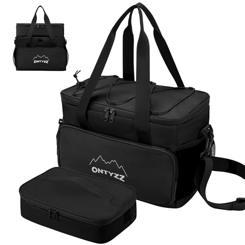 Kühltaschen Set 16L+5L Lunchtasche Damen Picknicktaschen Herren Auslaufsicher Wasserdicht Isoliertasche mit Wasserdichtem Reißverschluss für Arbeit Reisen Büro von ONTYZZ