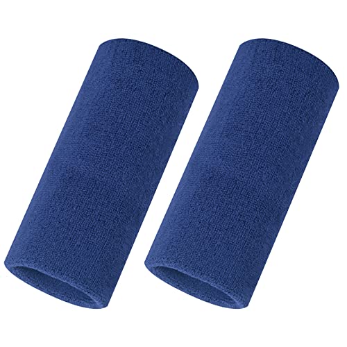 ONUPGO 6 Zoll Handgelenk-Schweißbänder – Handgelenkschutz-Schweißbänder Sport-Armbänder für Basketball, Tennis, Fußball, Baseball (Blue) von ONUPGO