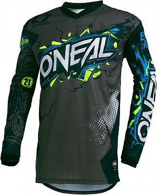 ONeal Element Villain, Trikot Kinder - Grau/Blau/Weiß - XL von ONeal