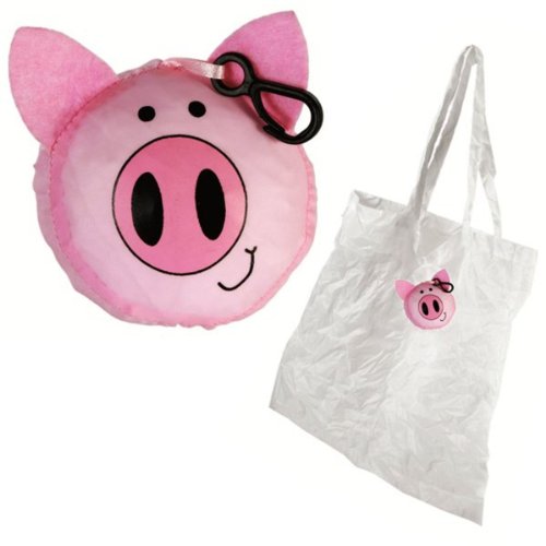 Faltbare Shoppingbag Schwein - klitzeklein! von OOTB