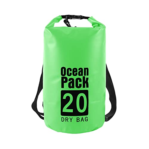 OPAHUTER Schwimmender Packsack Wasserdicht, 20L Unisex Dry Bag und wasserdichte Taschen für Kayaking/Fishing/Rafting/Swimming/Camping/Snowboarding von OPAHUTER