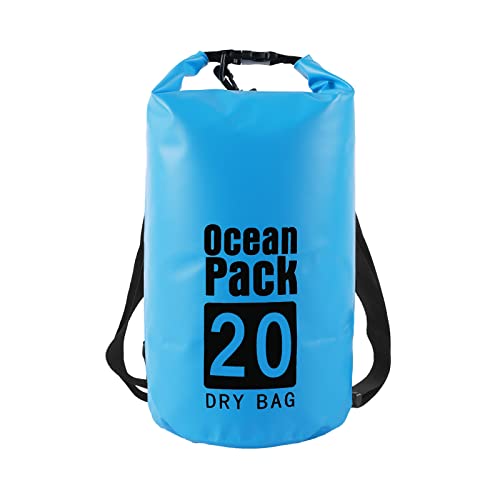 OPAHUTER Schwimmender Packsack Wasserdicht, 20L Unisex Dry Bag und wasserdichte Taschen für Kayaking/Fishing/Rafting/Swimming/Camping/Snowboarding von OPAHUTER