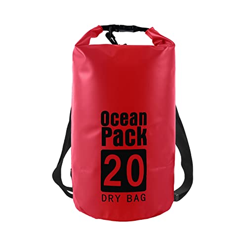 OPAHUTER Schwimmender Packsack Wasserdicht, 20L Unisex Dry Bag und wasserdichte Taschen für Kayaking/Fishing/Rafting/Swimming/Camping/Snowboarding von OPAHUTER