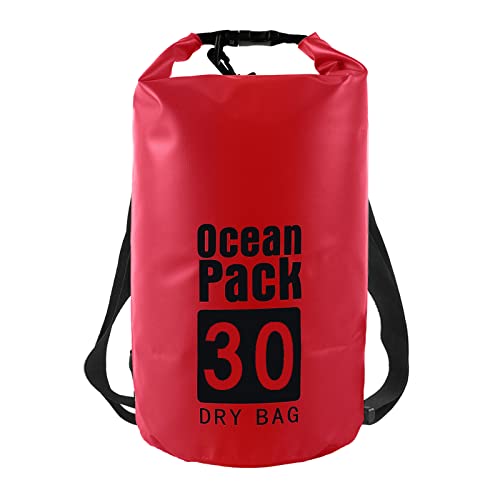 OPAHUTER Schwimmender Packsack Wasserdicht, 30L Unisex Dry Bag und wasserdichte Taschen für Kayaking/Fishing/Rafting/Swimming/Camping/Snowboarding von OPAHUTER