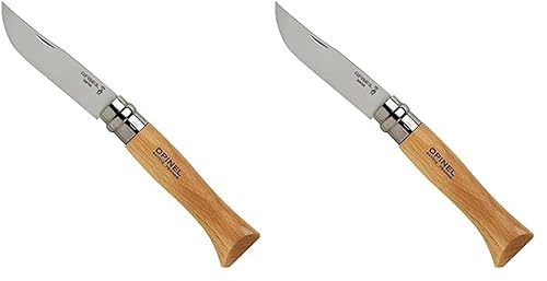 OPINEL Unisex O123080 Messer, Hartholz Braun, N°8 EU (Packung mit 2) von OPINEL
