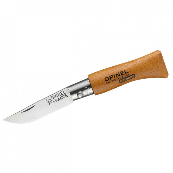 Opinel - Taschenmesser No 03 Carbon - Messer Gr 4 cm beech von OPINEL