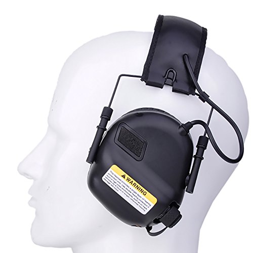 opsmen Elektronischer Gehörschutz Weiche Ohrenschützer Kopfhörer mit AUX Eingang M31 Serie Unterdrückt schädliche Gunshot Noise Verstärkung tiefhängend Sounds (grün) von OPSMEN
